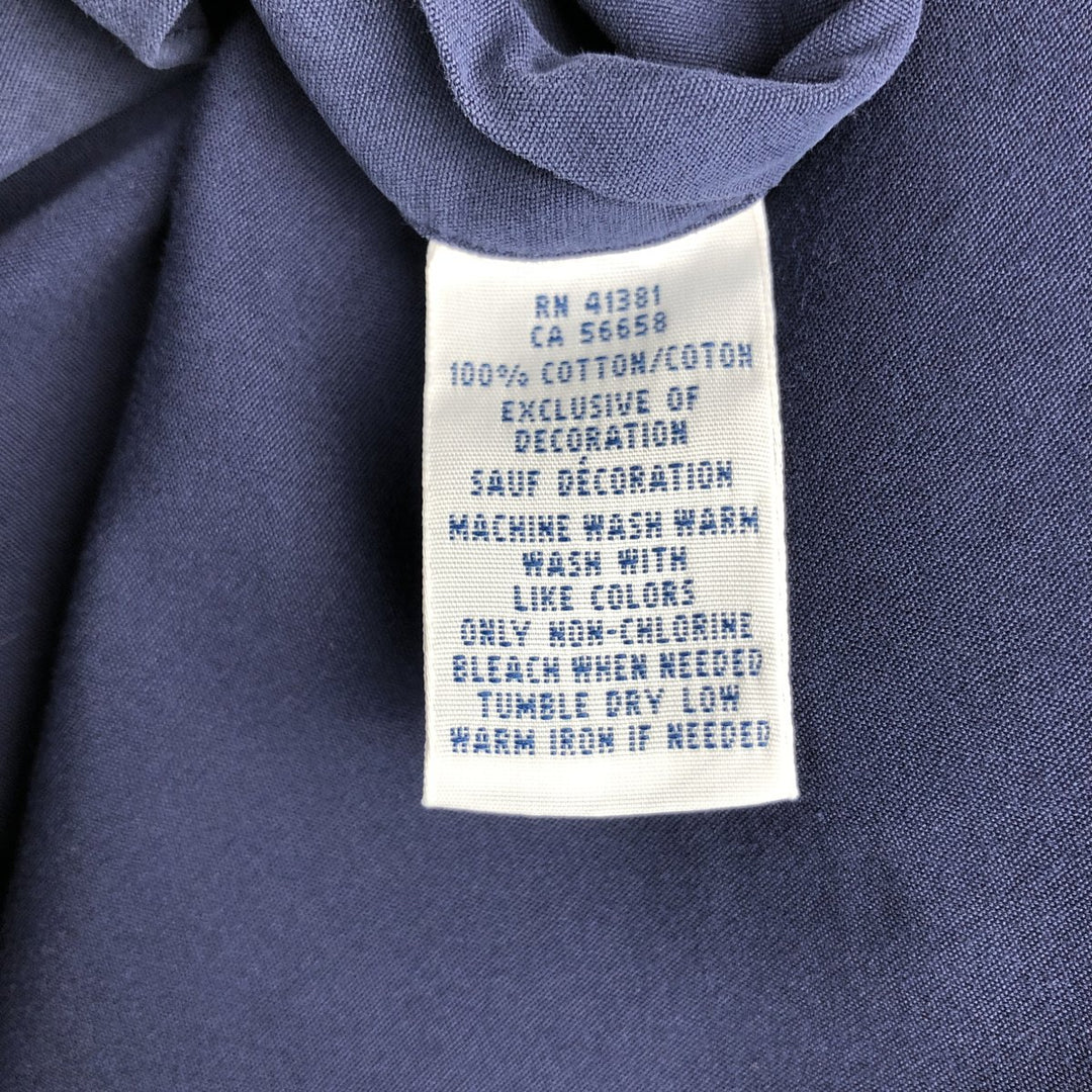 Ralph Lauren short sleeve button down shirt, men's XL size cotton navy blue type Vintage Second Hand