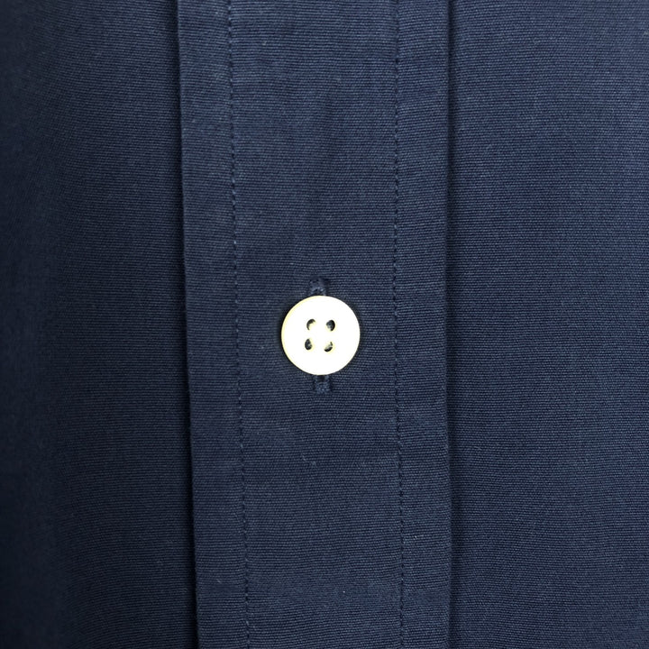 Ralph Lauren short sleeve button down shirt, men's XL size cotton navy blue type Vintage Second Hand