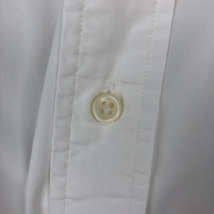 Ralph Lauren Classic Fit short sleeve button down shirt, men's size XL cotton white type Vintage Second Hand
