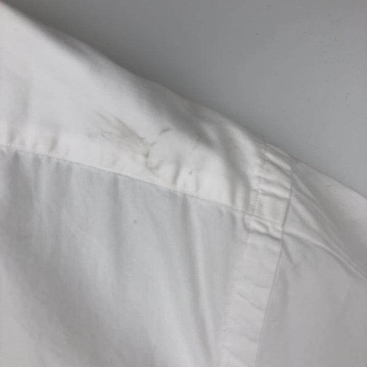 Ralph Lauren Classic Fit short sleeve button down shirt, men's size XL cotton white type Vintage Second Hand