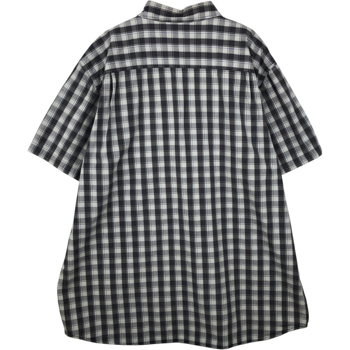 Carhartt RELAXD FIT Check Pattern Button-Down Short-Sleeve Work Shirt, Men's XXL (approx.) cotton white type Vintage Second Hand