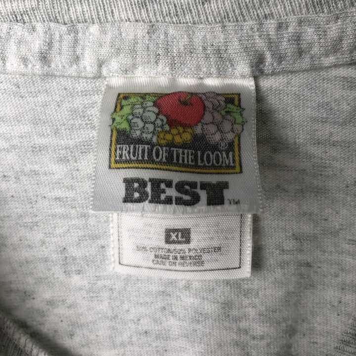 2000'S Fruit of the Loom Best College T-shirt, Men's XL equivalent. cotton white type Vintage Second Hand