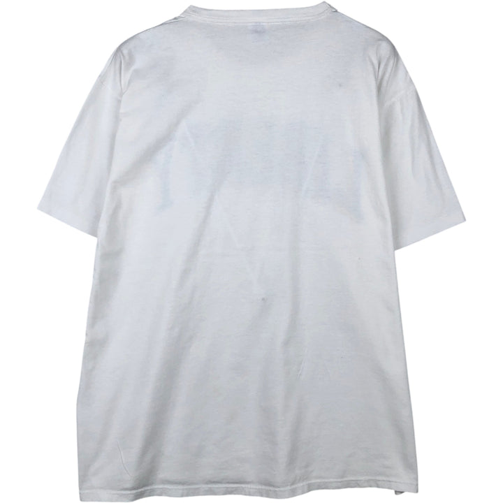 90'S Russell College T-shirt, Made in USA, Men's XL, Vintage cotton white type Vintage Second Hand
