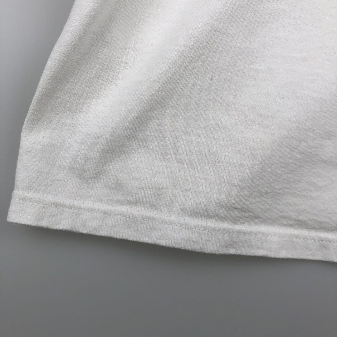 90'S Russell College T-shirt, Made in USA, Men's XL, Vintage cotton white type Vintage Second Hand