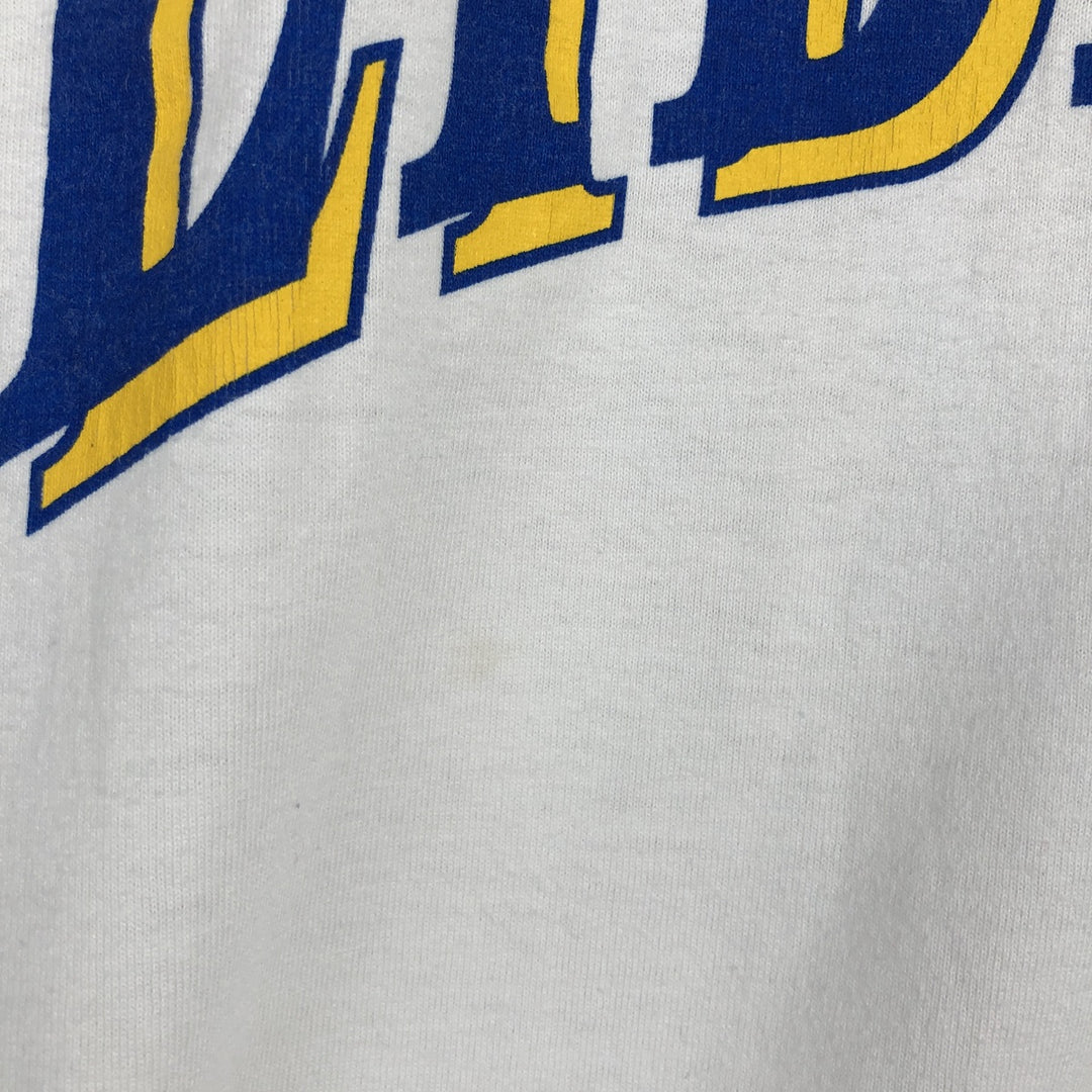 90'S Russell College T-shirt, Made in USA, Men's XL, Vintage cotton white type Vintage Second Hand