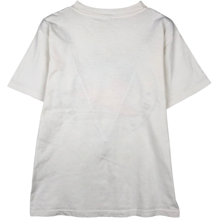 College T-shirt, Men's XL size unclear white type Vintage Second Hand