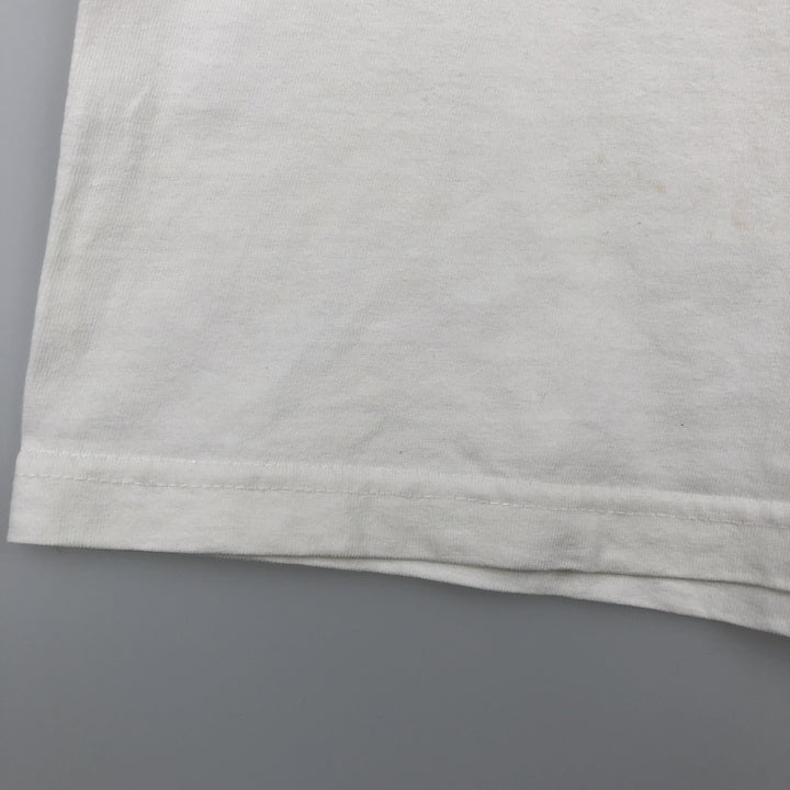 College T-shirt, Men's XL size unclear white type Vintage Second Hand