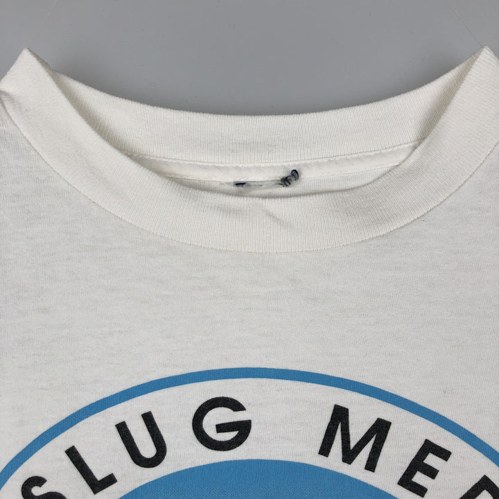 College T-shirt, Men's XL size unclear white type Vintage Second Hand