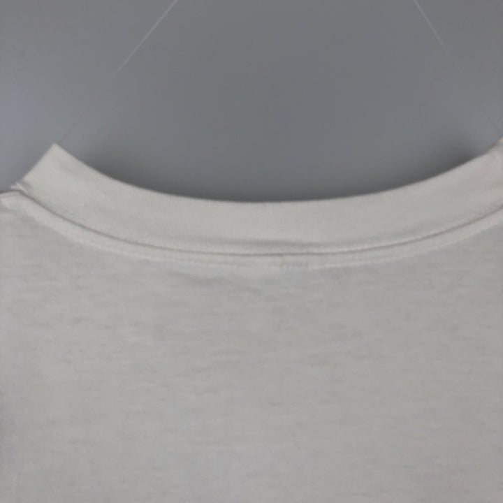 College T-shirt, Men's XL size unclear white type Vintage Second Hand