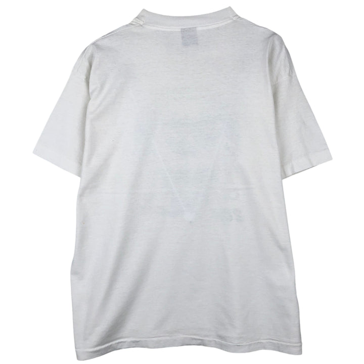 90'S Fruit of the Loom Best College T-Shirt, Made in USA, Men's XL equivalent, Vintage cotton white type Vintage Second Hand