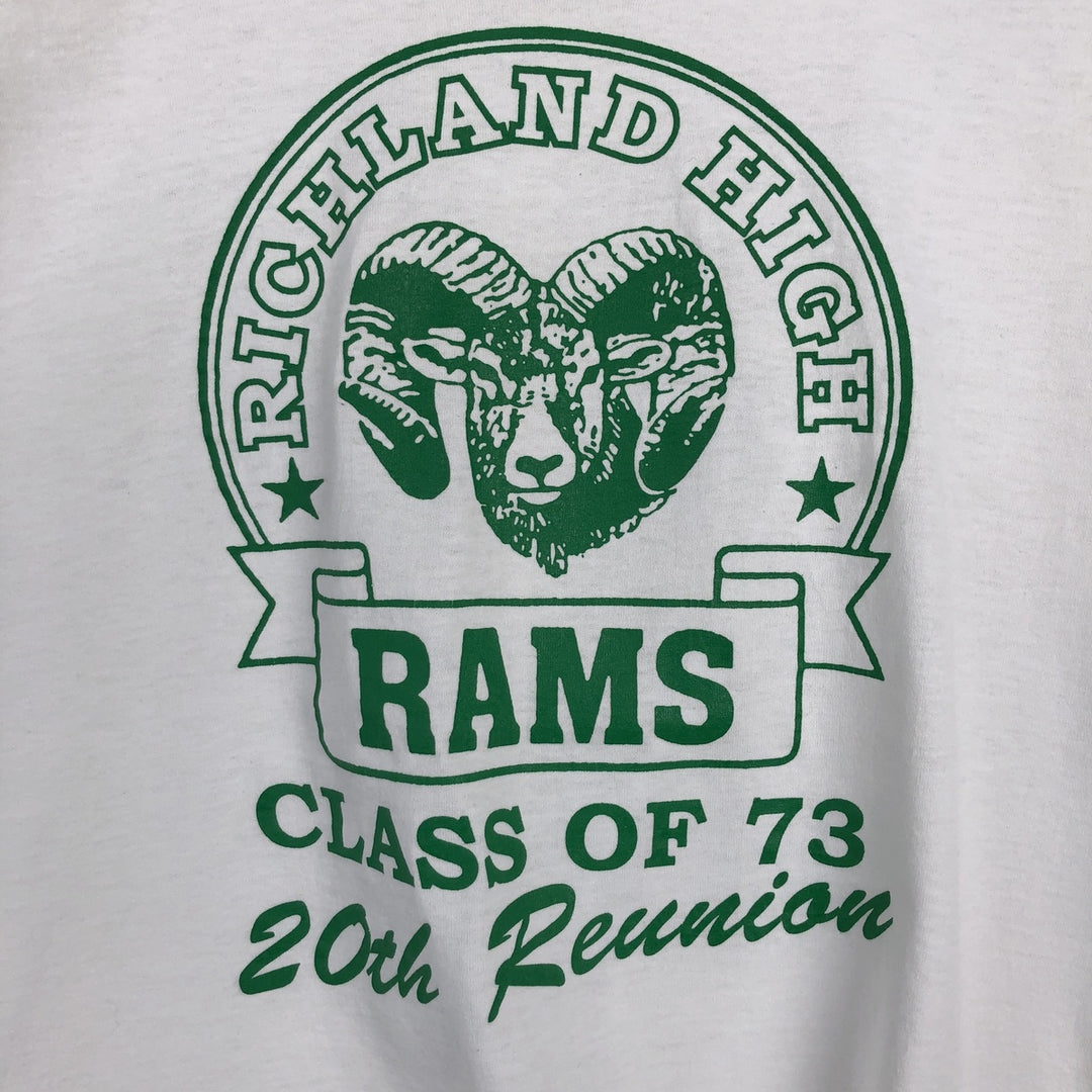 90'S Fruit of the Loom Best College T-Shirt, Made in USA, Men's XL equivalent, Vintage cotton white type Vintage Second Hand