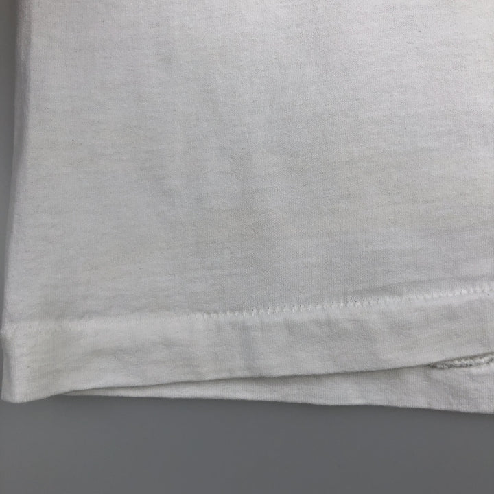 90'S Fruit of the Loom Best College T-Shirt, Made in USA, Men's XL equivalent, Vintage cotton white type Vintage Second Hand