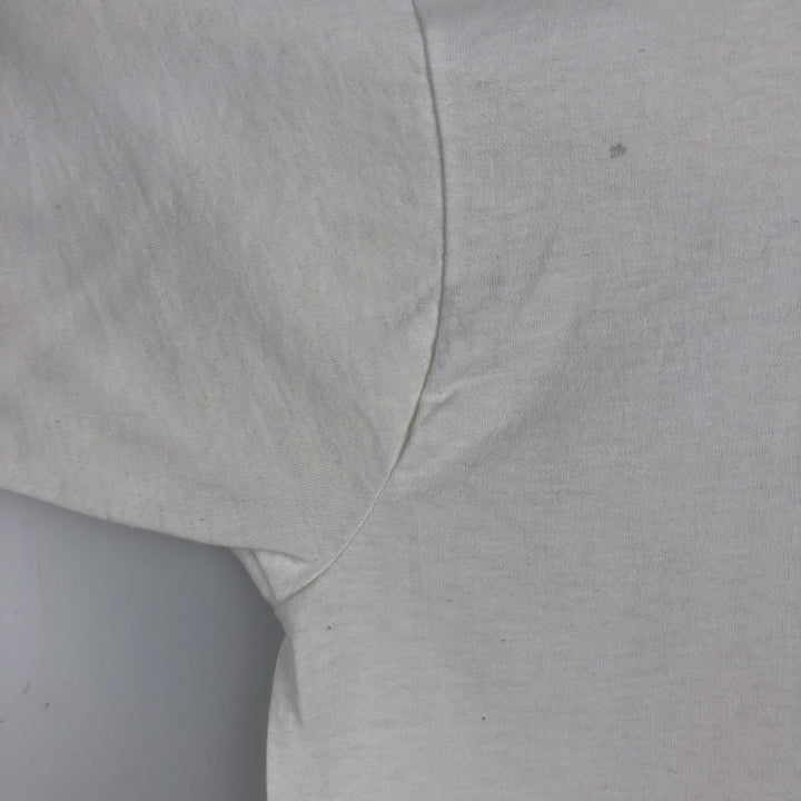 90'S Fruit of the Loom Best College T-Shirt, Made in USA, Men's XL equivalent, Vintage cotton white type Vintage Second Hand