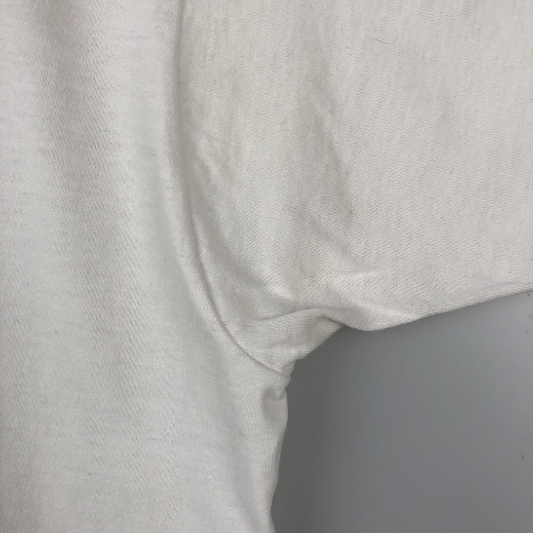90'S Fruit of the Loom Best College T-Shirt, Made in USA, Men's XL equivalent, Vintage cotton white type Vintage Second Hand