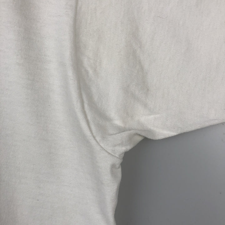 90'S Fruit of the Loom Best College T-Shirt, Made in USA, Men's XL equivalent, Vintage cotton white type Vintage Second Hand