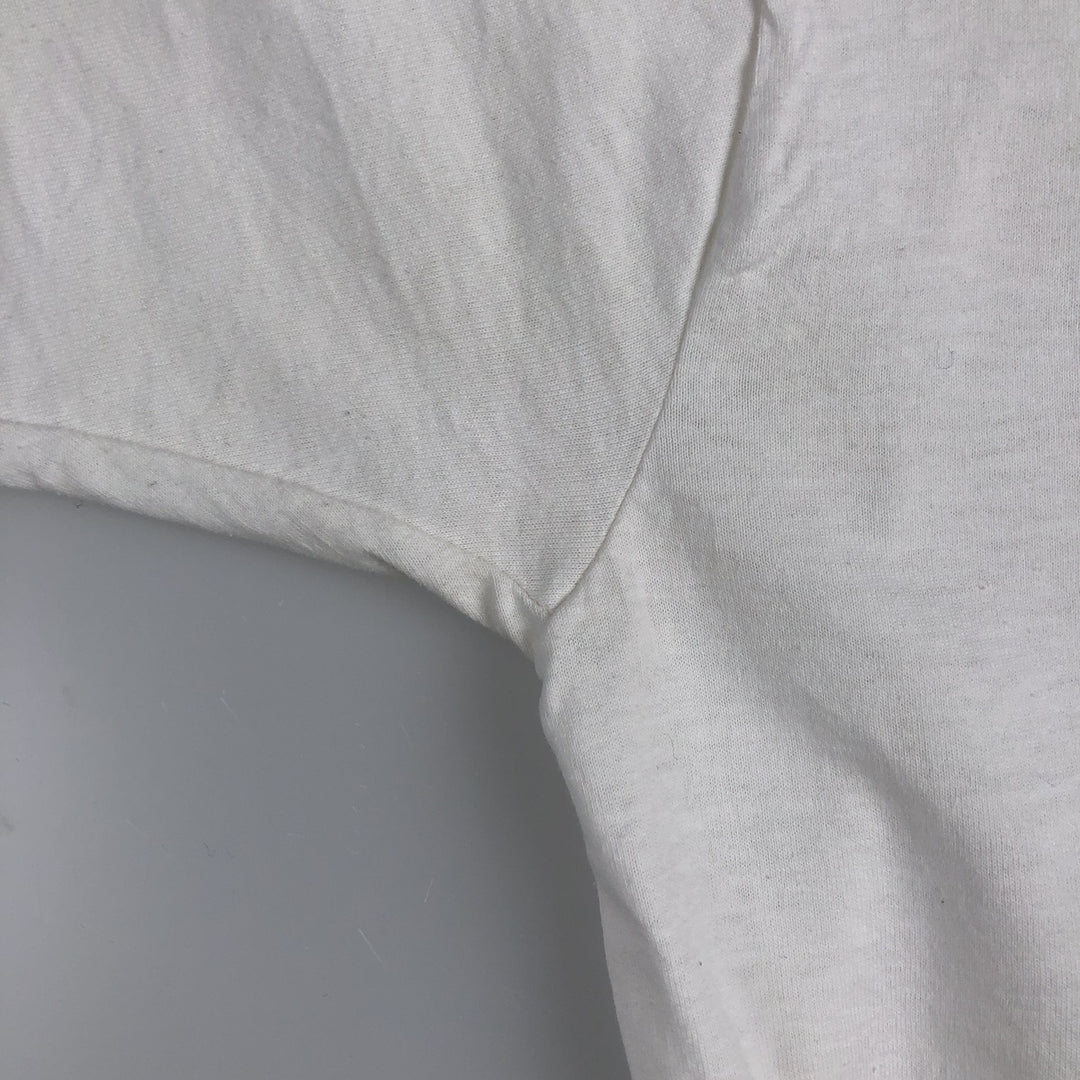 90'S Fruit of the Loom Best College T-Shirt, Made in USA, Men's XL equivalent, Vintage cotton white type Vintage Second Hand