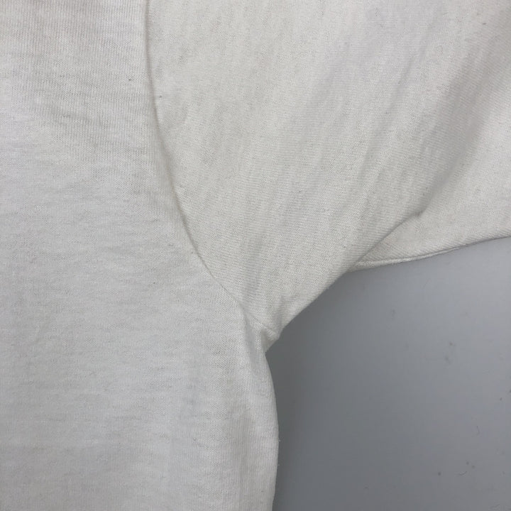 90'S Fruit of the Loom Best College T-Shirt, Made in USA, Men's XL equivalent, Vintage cotton white type Vintage Second Hand