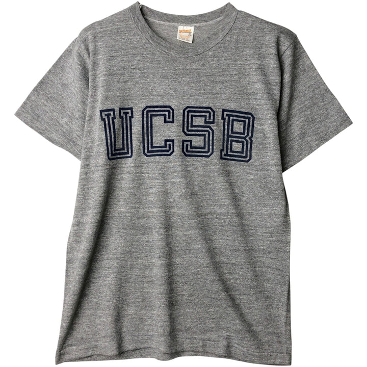 80'S Sportswear College T-shirt, Made in USA, Men's Size M (approx.), Vintage cotton gray type Vintage Second Hand