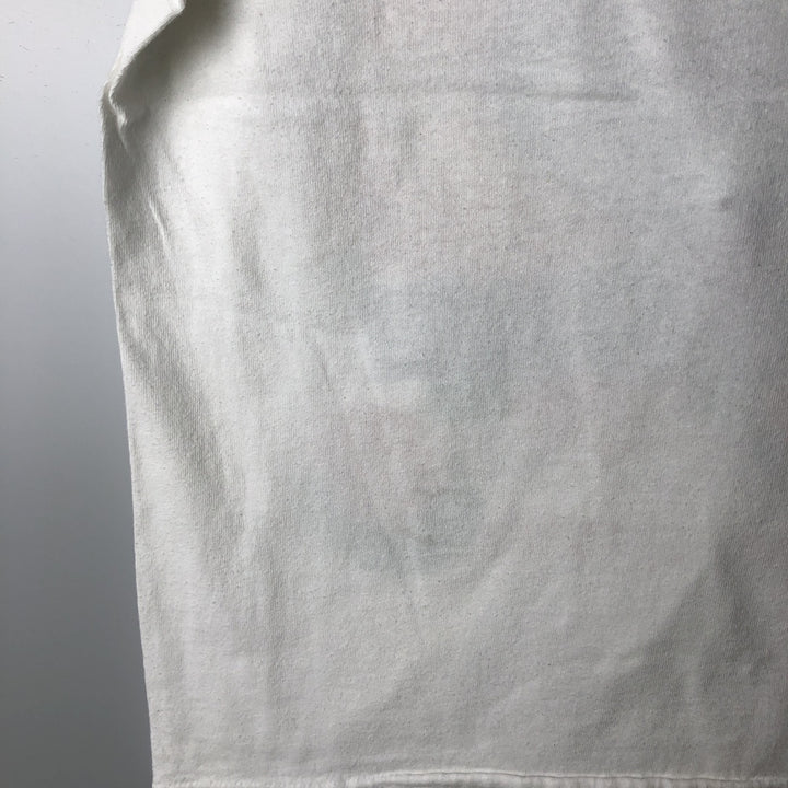 90'S Delta (DELTA) Floral College T-Shirt, Made in USA, Men's Size M (Equivalent), Vintage cotton white type Vintage Second Hand