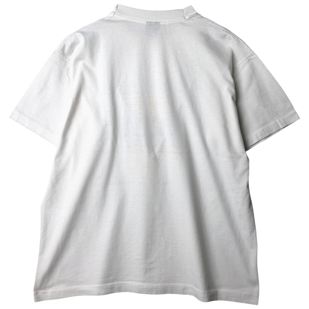90'S Screen Stars Best College T-shirt, Made in USA, Men's XL, Vintage cotton white type Vintage Second Hand