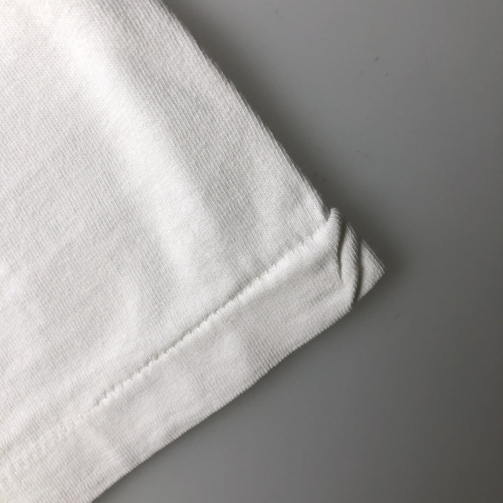 90'S ONEITA POWER-T College T-Shirt, Made in USA, Men's XL equivalent, Vintage cotton white type Vintage Second Hand