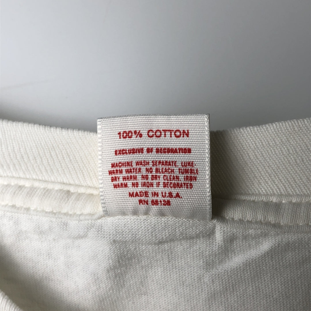 1990'S H. WOLF & SONS UCLA (University of California, Los Angeles) College T-shirt, Made in USA, Men's Size L (approx.), Vintage cotton white type Vintage Second Hand