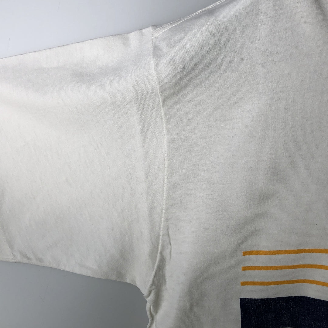 1990'S H. WOLF & SONS UCLA (University of California, Los Angeles) College T-shirt, Made in USA, Men's Size L (approx.), Vintage cotton white type Vintage Second Hand