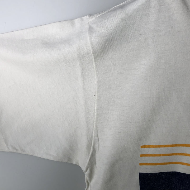 1990'S H. WOLF & SONS UCLA (University of California, Los Angeles) College T-shirt, Made in USA, Men's Size L (approx.), Vintage cotton white type Vintage Second Hand