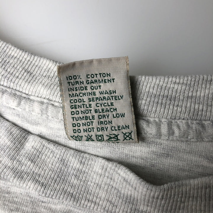 90'S Galt Sand Dog Print College T-Shirt, Made in USA, Men's Size L (Equivalent), Vintage cotton gray type Vintage Second Hand