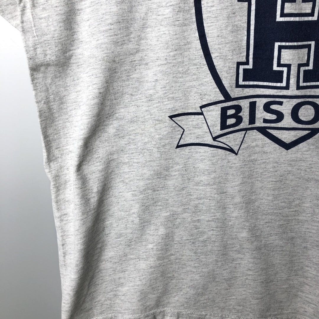 90'S Lee College T-shirt, Made in USA, Men's XL, Vintage cotton gray type Vintage Second Hand