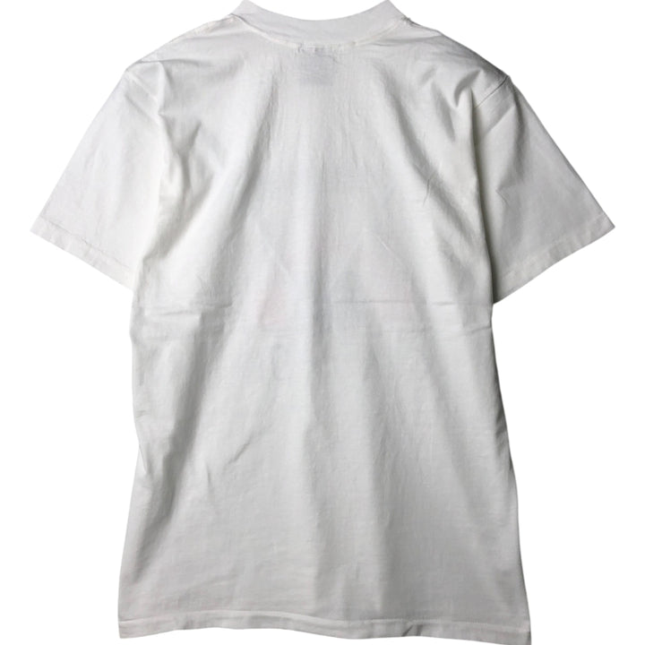 90'S Oneita POWER-T College T-Shirt, Made in USA, Men's Size Large, Vintage cotton white type Vintage Second Hand