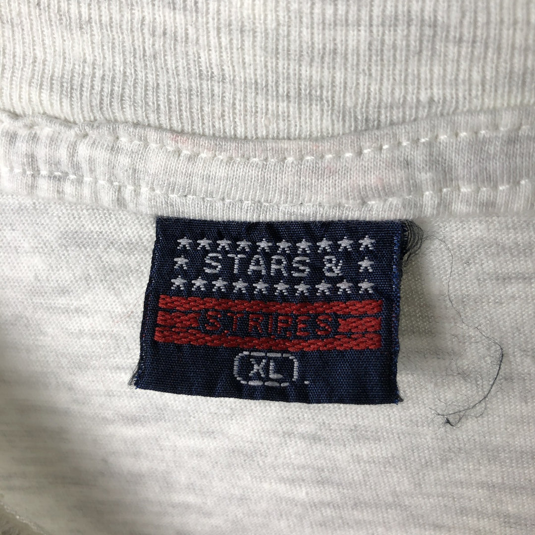 STARS & College T-shirt, Men's XL equivalent cotton gray type Vintage Second Hand