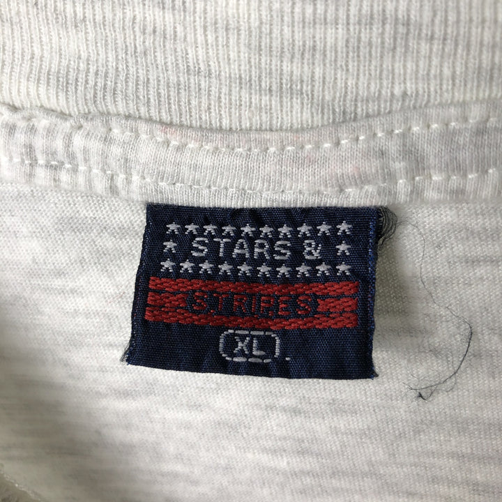 STARS & College T-shirt, Men's XL equivalent cotton gray type Vintage Second Hand