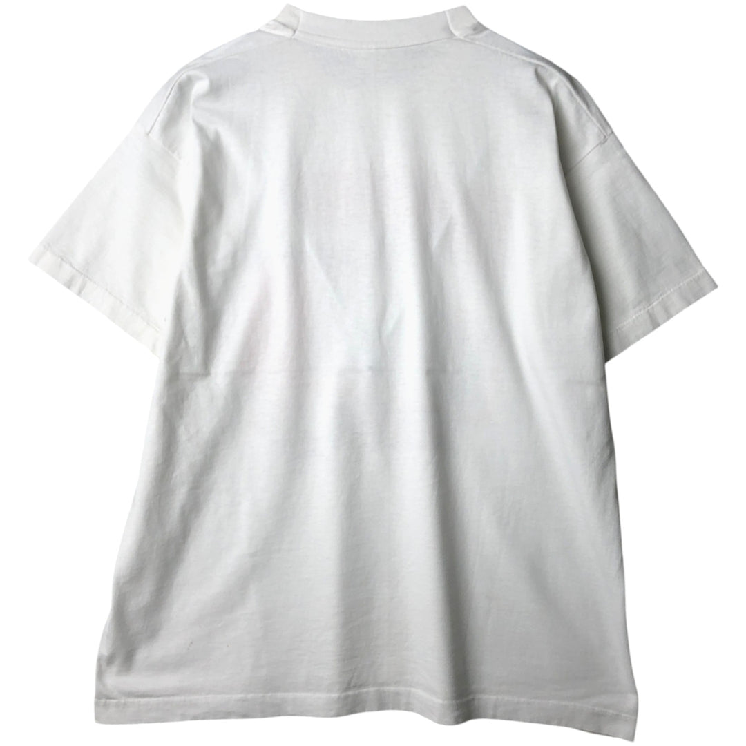 90'S Fruit of the Loom Best College T-Shirt, Made in USA, Men's XL equivalent, Vintage cotton white type Vintage Second Hand