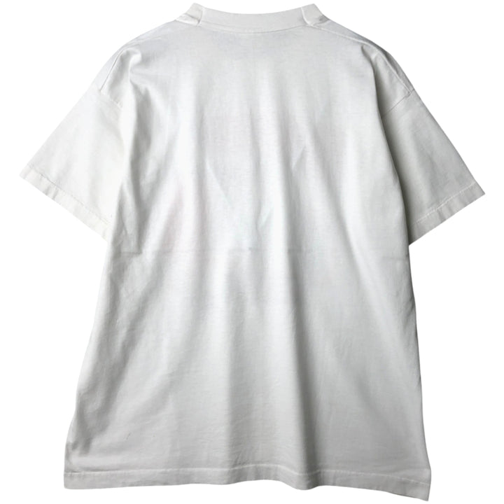90'S Fruit of the Loom Best College T-Shirt, Made in USA, Men's XL equivalent, Vintage cotton white type Vintage Second Hand