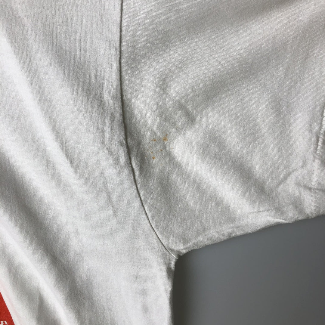 90'S Fruit of the Loom Best College T-Shirt, Made in USA, Men's XL equivalent, Vintage cotton white type Vintage Second Hand