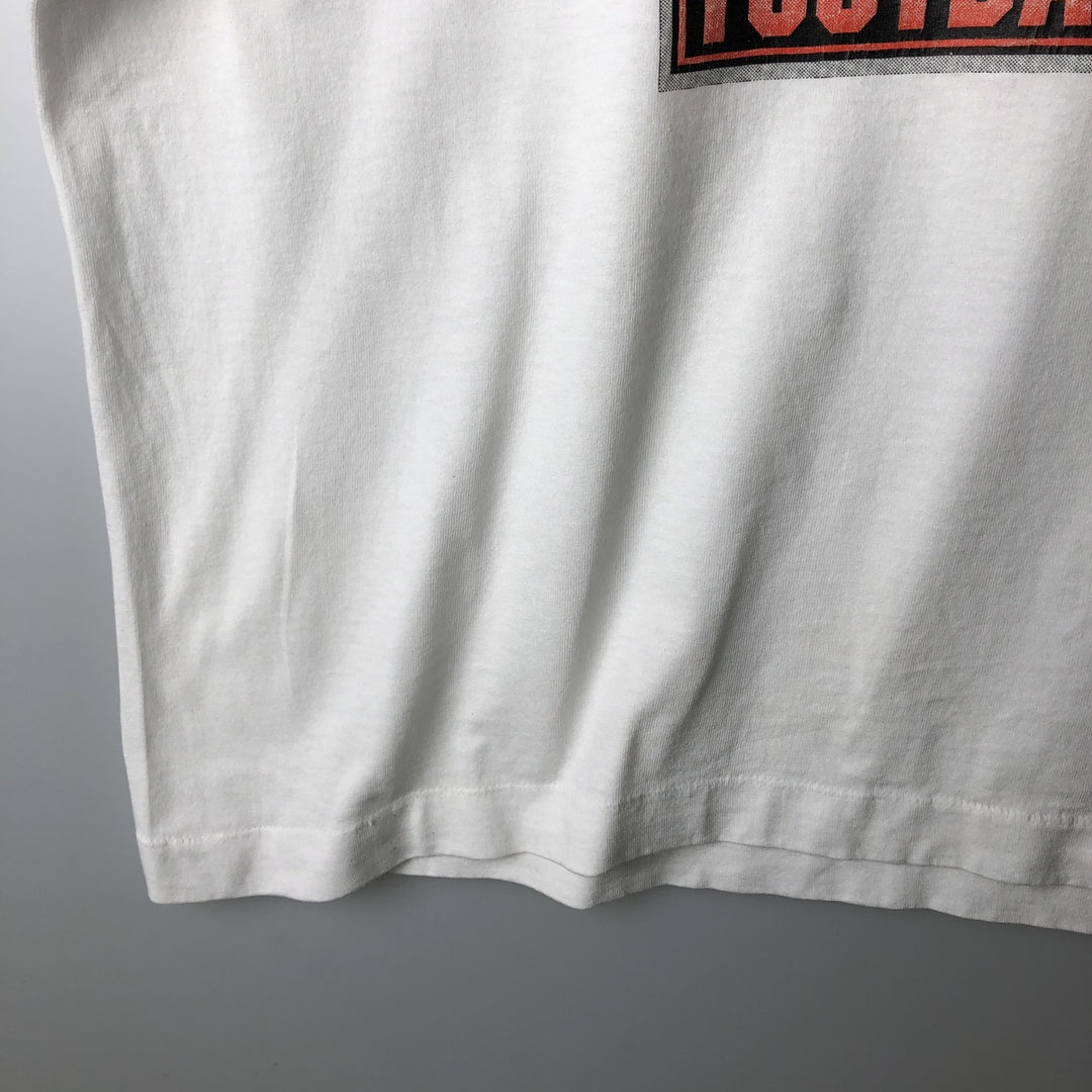 90'S Fruit of the Loom Best College T-Shirt, Made in USA, Men's XL equivalent, Vintage cotton white type Vintage Second Hand