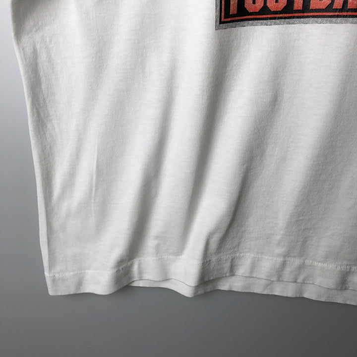 90'S Fruit of the Loom Best College T-Shirt, Made in USA, Men's XL equivalent, Vintage cotton white type Vintage Second Hand