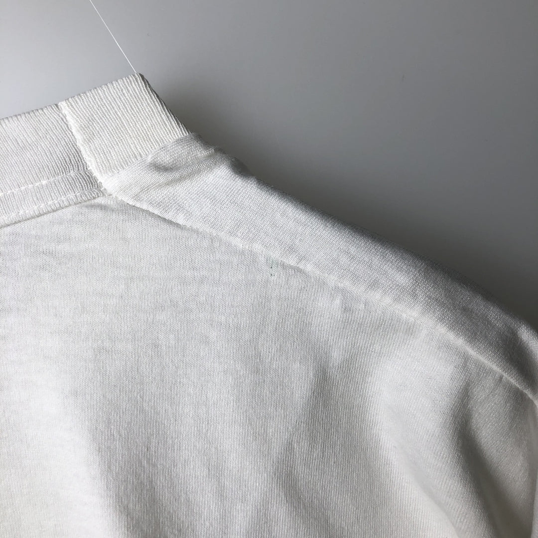 90'S Fruit of the Loom Best College T-Shirt, Made in USA, Men's XL equivalent, Vintage cotton white type Vintage Second Hand