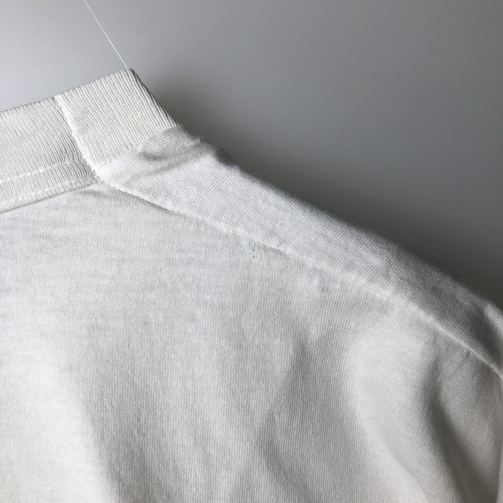 90'S Fruit of the Loom Best College T-Shirt, Made in USA, Men's XL equivalent, Vintage cotton white type Vintage Second Hand