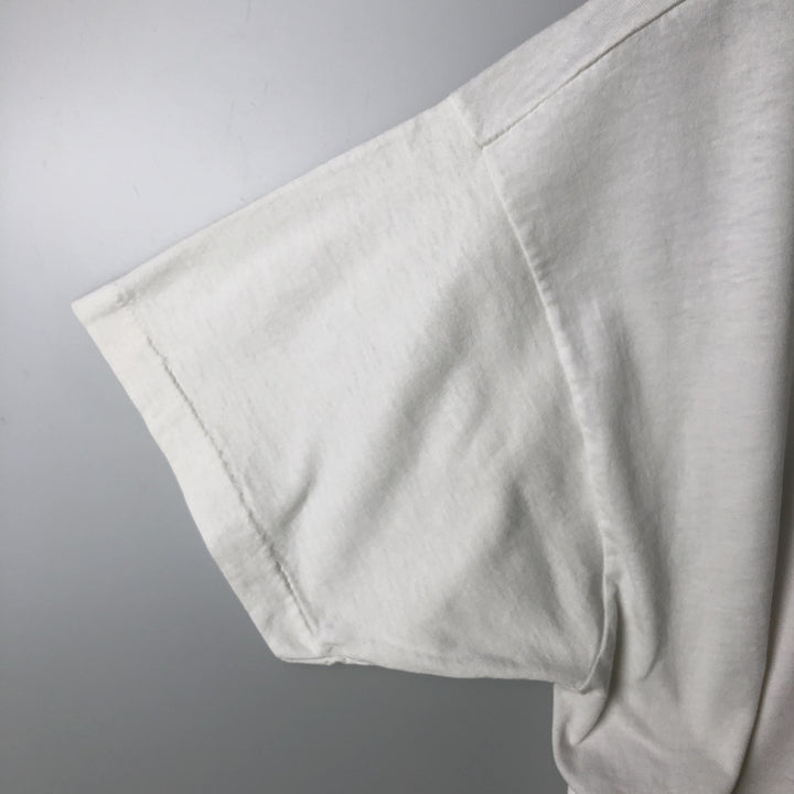 90'S Fruit of the Loom Best College T-Shirt, Made in USA, Men's XL equivalent, Vintage cotton white type Vintage Second Hand
