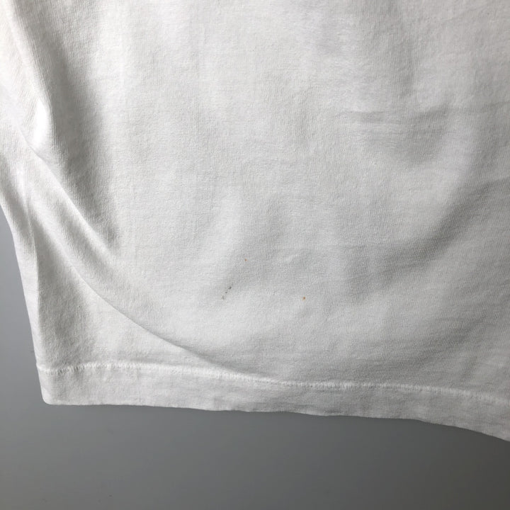 90'S Fruit of the Loom Best College T-Shirt, Made in USA, Men's XL equivalent, Vintage cotton white type Vintage Second Hand