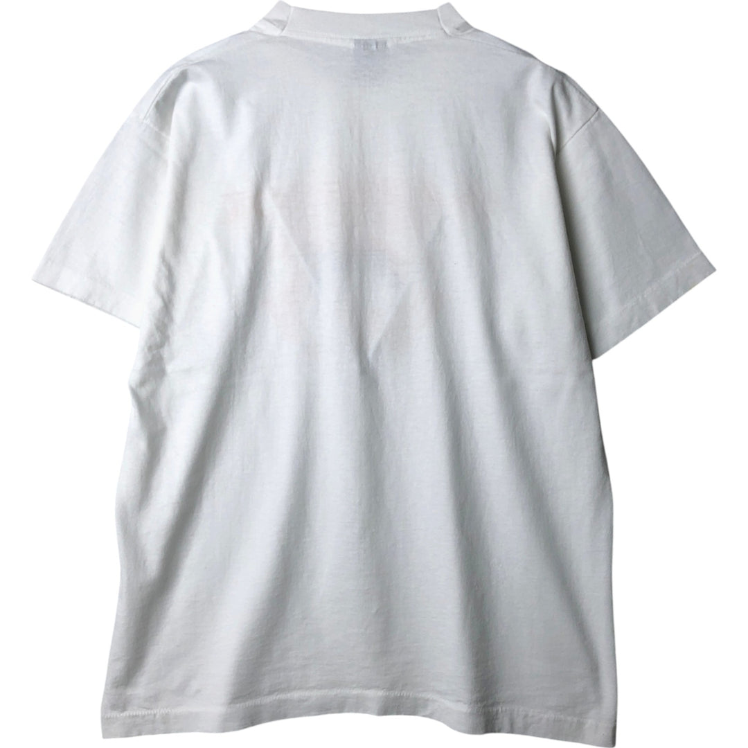 90'S Screen Stars Best College T-shirt, Made in USA, Men's XL, Vintage cotton white type Vintage Second Hand