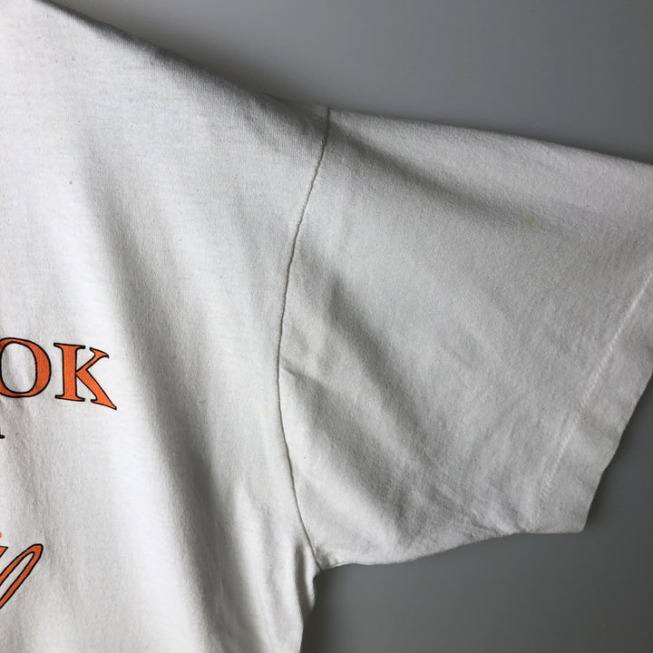 90'S Screen Stars Best College T-shirt, Made in USA, Men's XL, Vintage cotton white type Vintage Second Hand