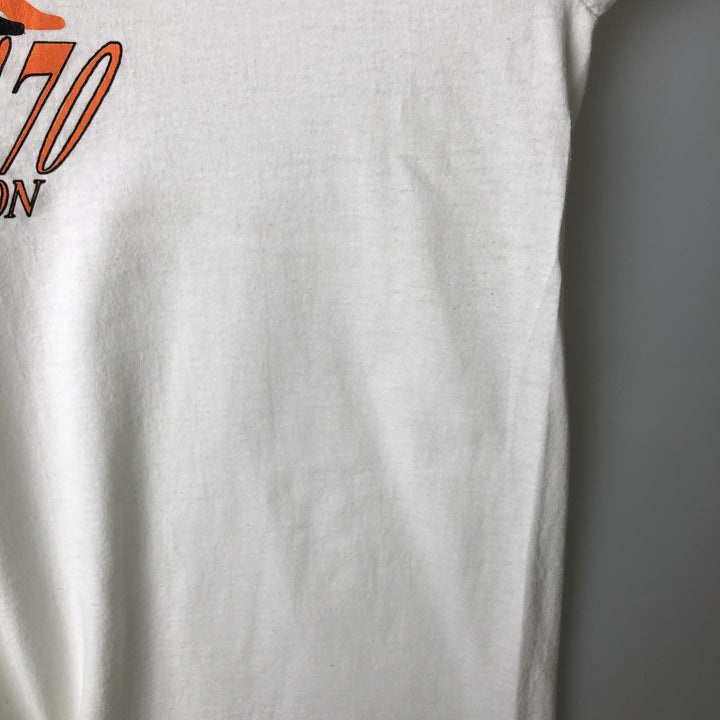 90'S Screen Stars Best College T-shirt, Made in USA, Men's XL, Vintage cotton white type Vintage Second Hand