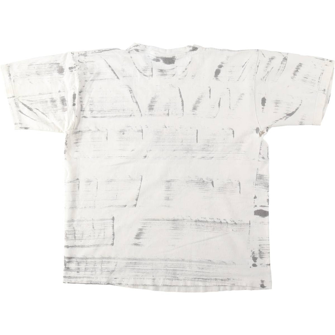 Jerzees Bob Marley Band T-Shirt (Men's Size L) cotton white type Vintage Second Hand