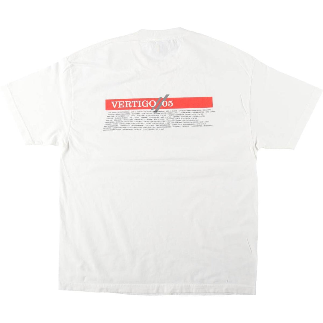 MURIND U2 Band T-Shirt, Made in USA, Men's XL equivalent. cotton white type Vintage Second Hand