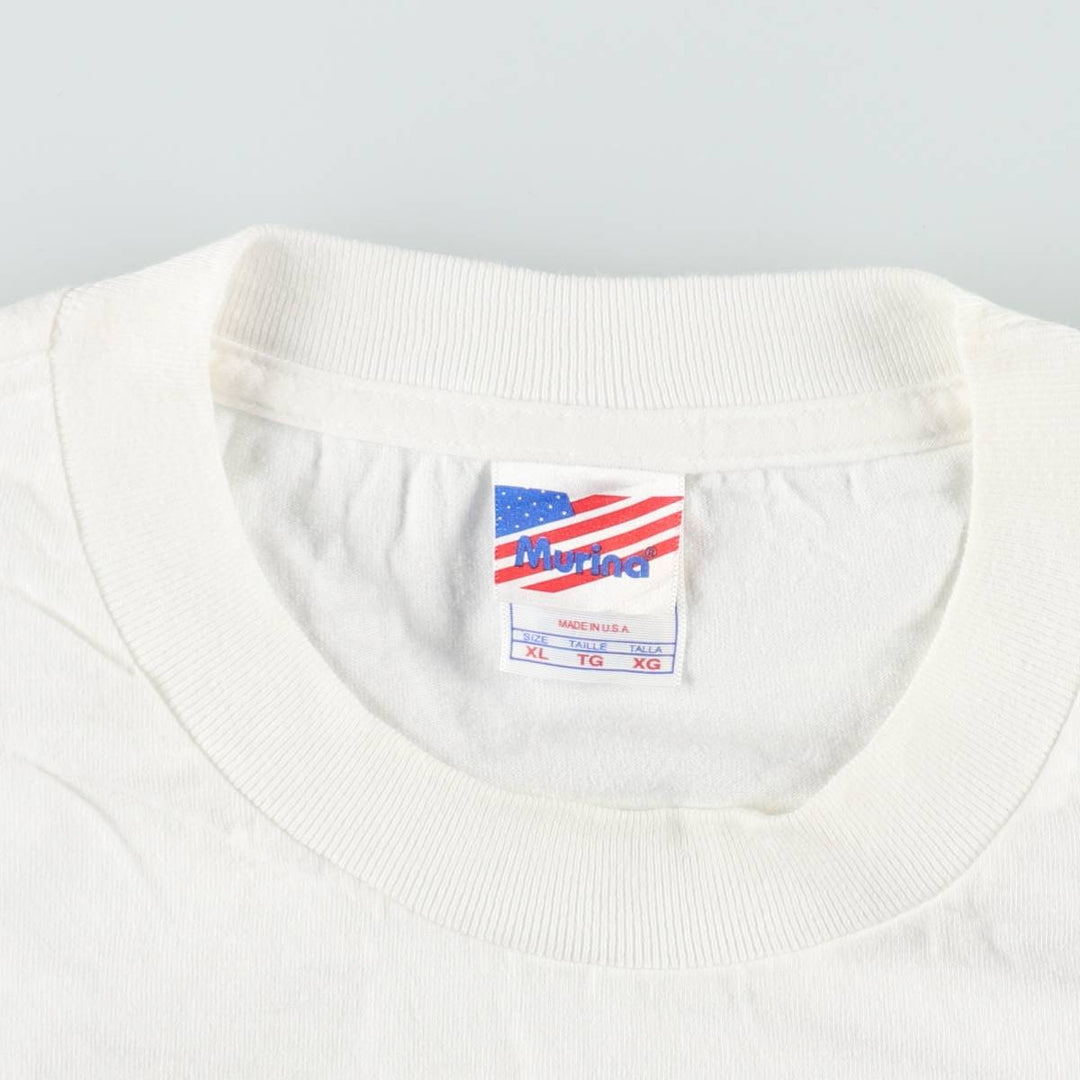 MURIND U2 Band T-Shirt, Made in USA, Men's XL equivalent. cotton white type Vintage Second Hand