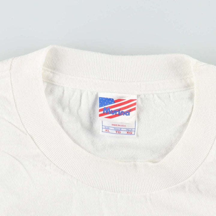 MURIND U2 Band T-Shirt, Made in USA, Men's XL equivalent. cotton white type Vintage Second Hand