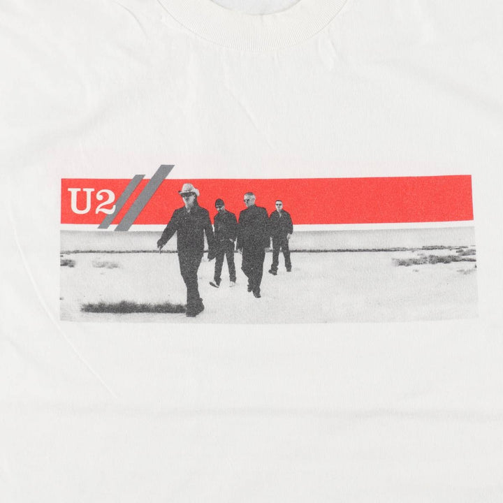 MURIND U2 Band T-Shirt, Made in USA, Men's XL equivalent. cotton white type Vintage Second Hand